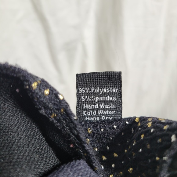 Clara Sun Woo Jacket Womens Sz S Black Silver Gold Sparkle Full Zip Knit Stretch - Picture 5 of 5